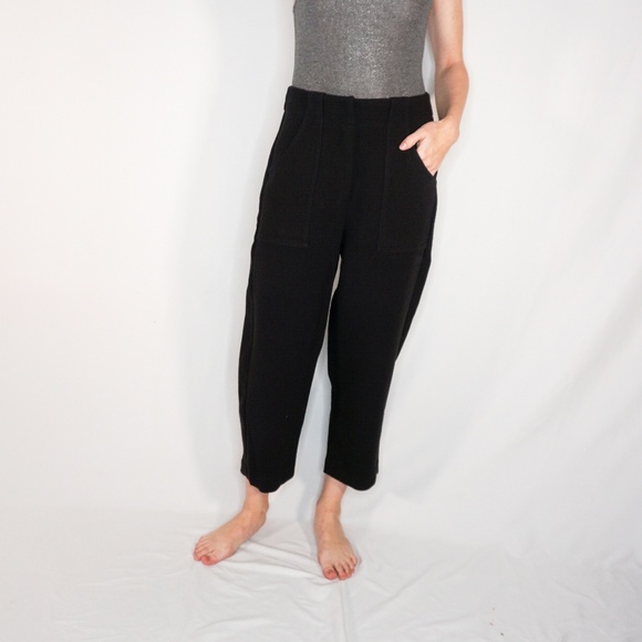 Frank & Oak Pants - FRANK & OAK Alice Straight Black Cropped Pants NWT